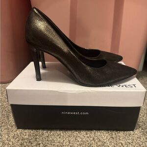 Nine West Metallic Stiletto Heels
